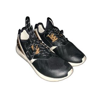 Adidas Originals Tubular Runner Black Gold White Mens Trainers